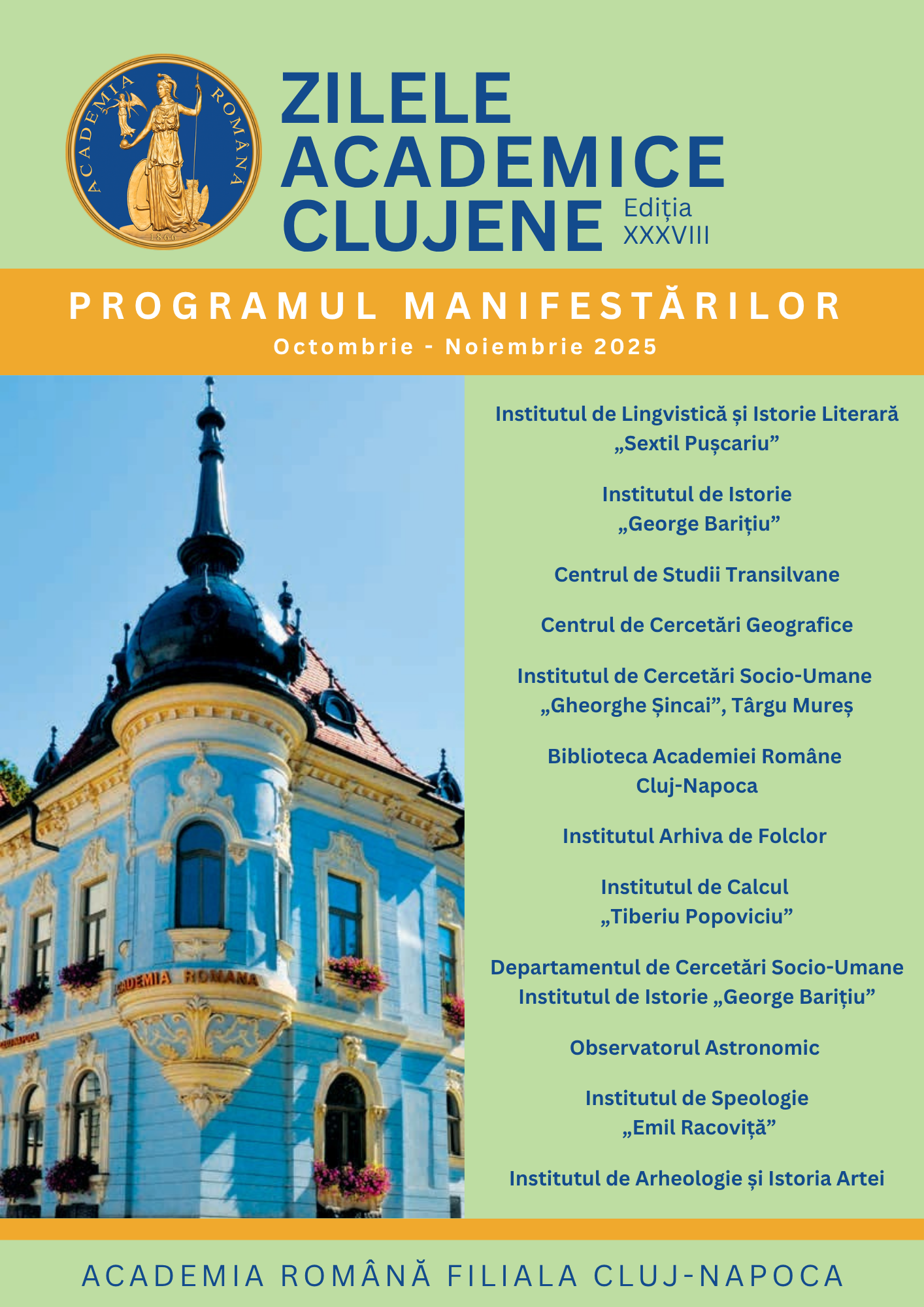 Program Zilele Academice Clujene 2025